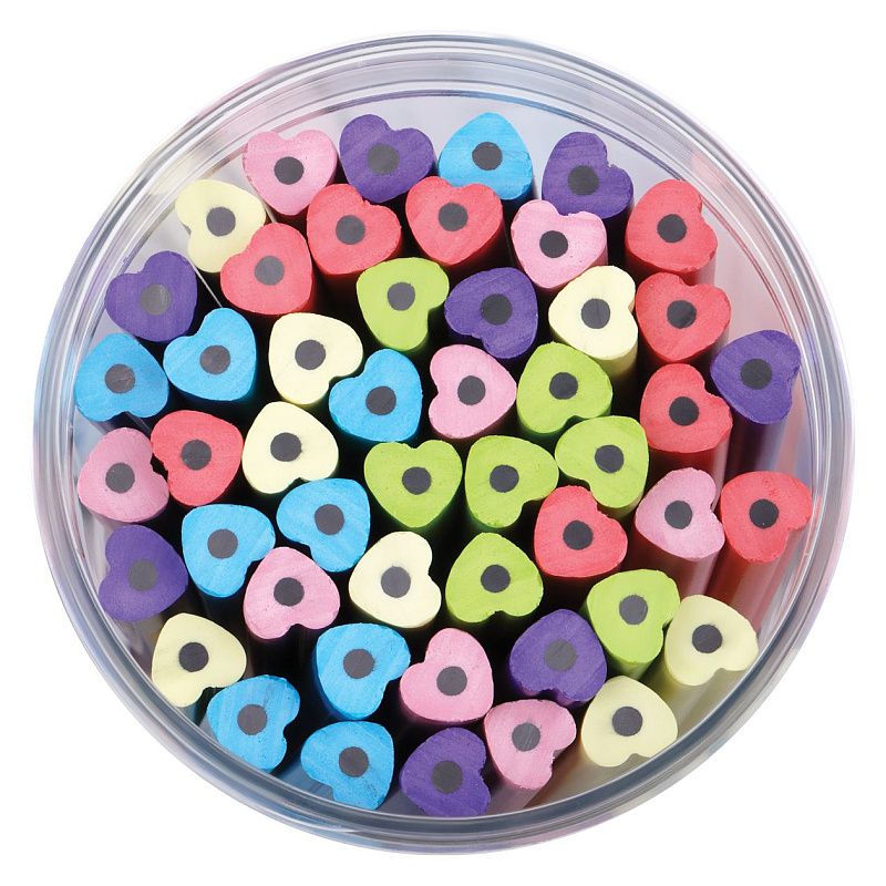 Карандаш ч/г Мульти-Пульти "Сердечко", HB, незаточен., пластиковый, формовой корпус 