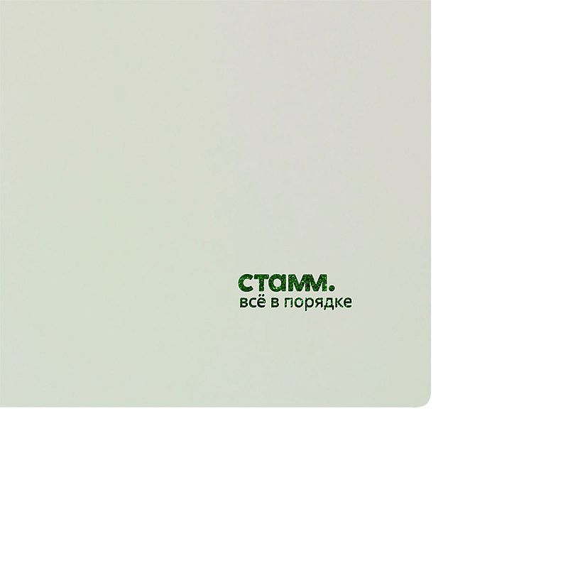 Папка-скоросшиватель пластик. СТАММ "Сияние" А4, 180мкм, белый с прозр. верхом 