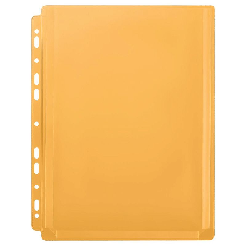 Папка-вкладыш с перфорацией СТАММ А4, ПВХ, 180мкм, расширяющаяся до 250л., цветная, ассорти 