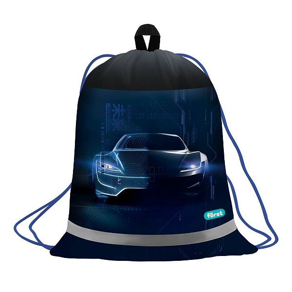 Мешок для обуви 1 отделение Först "Extra Power", 360*460мм, вентиляционная сеточка, светоотражающая полоса