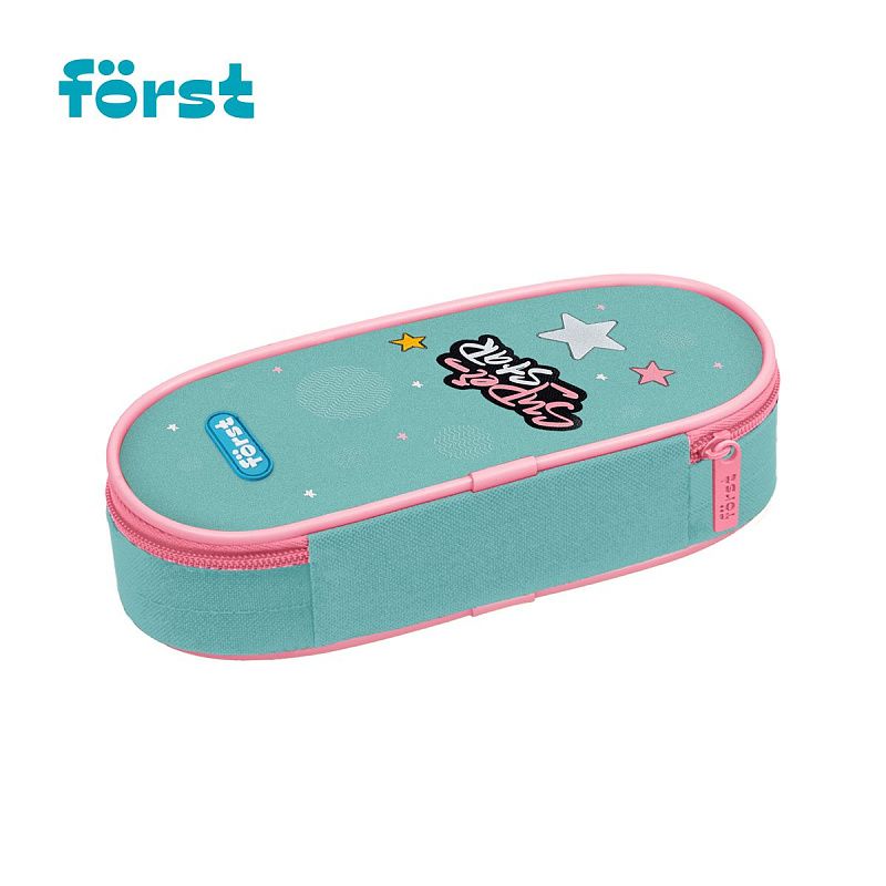 Пенал корпусный 1 отделение, 220*90*45 Först "Super star", полиэстер 