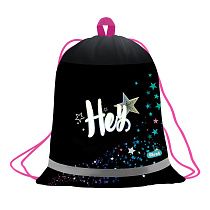 Мешок для обуви 1 отделение Först "Hey!", 360*460мм, вентиляционная сеточка, светоотражающая полоса