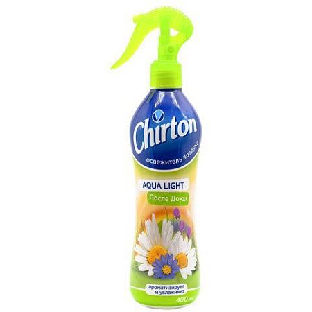 Освежитель воздуха на водной основе 400 мл, CHIRTON (Чиртон) Aqua Light, "После Дождя", 4607145649031 