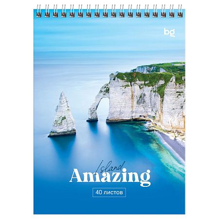 Блокнот А5 40л. на гребне BG "Amazing"
