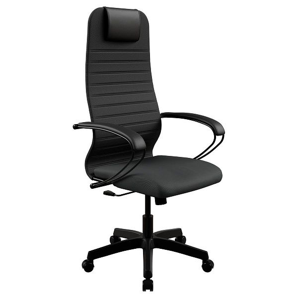 Кресло руководителя Метта SU-B-10, ткань-сетка черная, топ-ган (130/001), E4.12.1.222