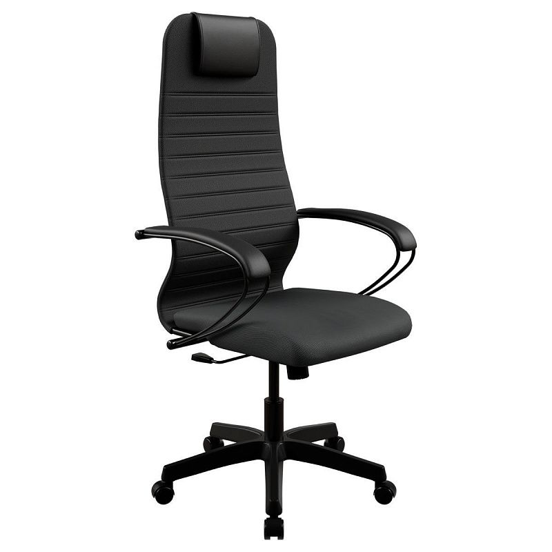 Кресло руководителя Метта SU-B-10, ткань-сетка черная, топ-ган (130/001), E4.12.1.222