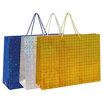 Пакет подарочный горизонтальный 33x45x13см (XL) НАБОР 3шт, голография, ассорти ЗОЛОТА, 609736 Пакет подарочный горизонтальный 33x45x13см (XL) НАБОР 3шт, голография, ассорти ЗОЛОТА, 609736