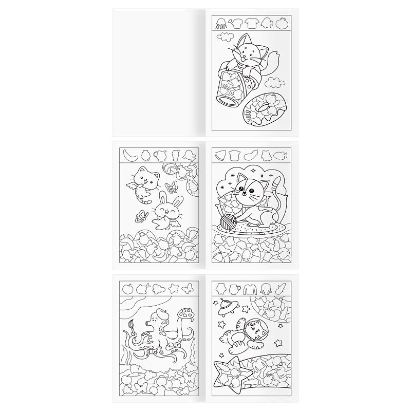 Раскраска А4, 16 стр., ТРИ СОВЫ "Для девочек"