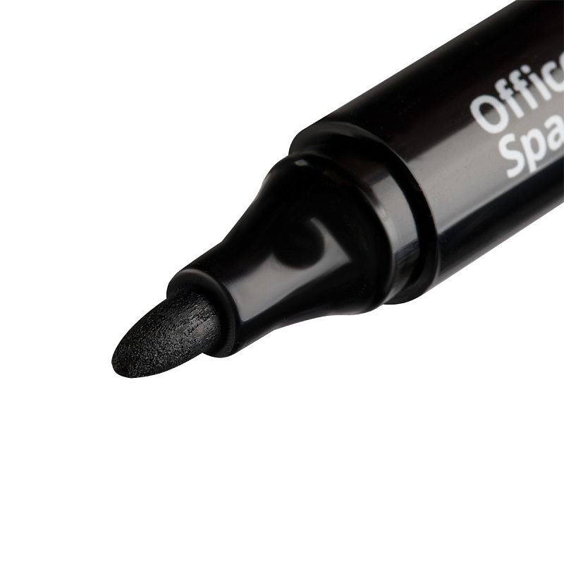 Маркер для белых досок OfficeSpace "Bullet" черный, пулевидный, 2,5мм 