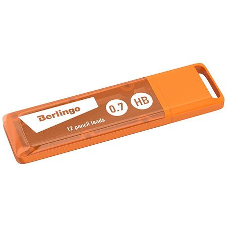 Грифели для механических карандашей Berlingo, 12шт., 0,7мм, HB 