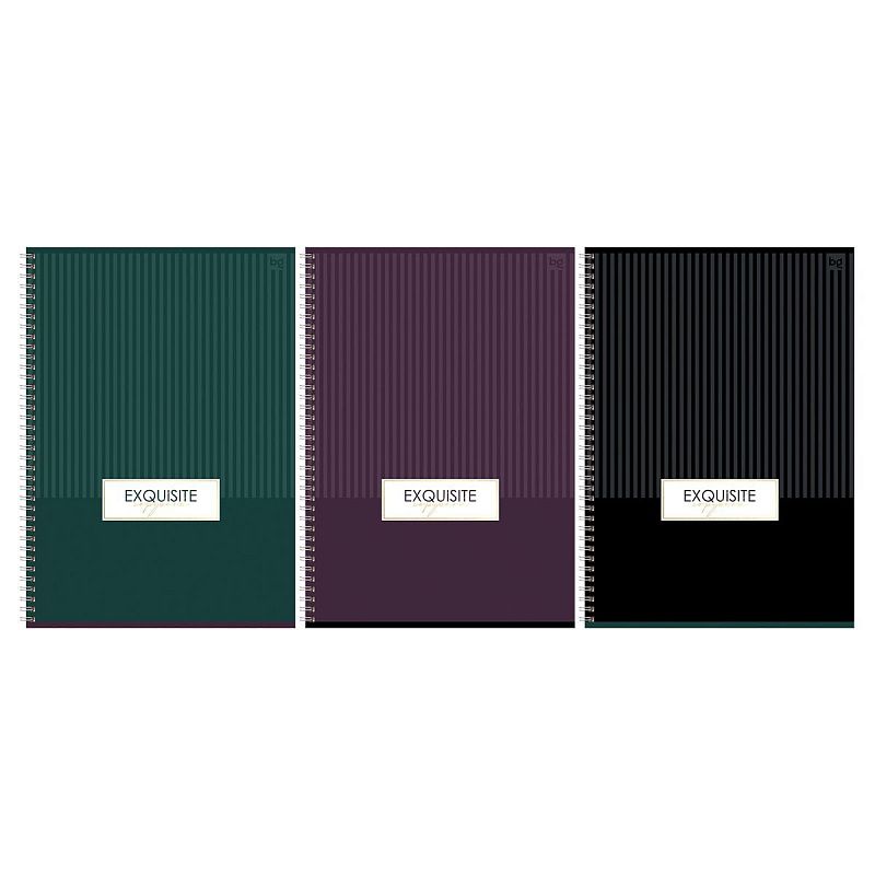 Тетрадь 96л., А4, клетка, на гребне BG "Minimal", глянцевая ламинация, тиснение фольгой