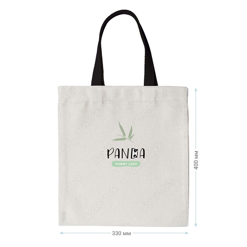 Сумка-шоппер MESHU "Panda", 33*40см, канвас 