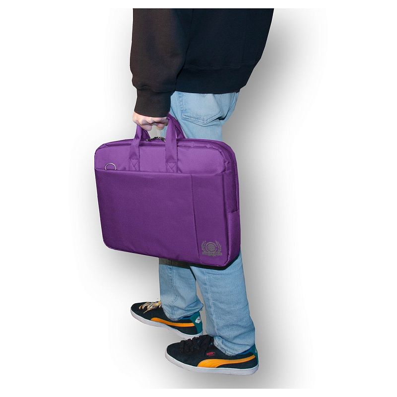 Сумка для ноутбука 15,6"-16" Continent CC-215 PP полиэстер, бордовый, 400*300*50мм 