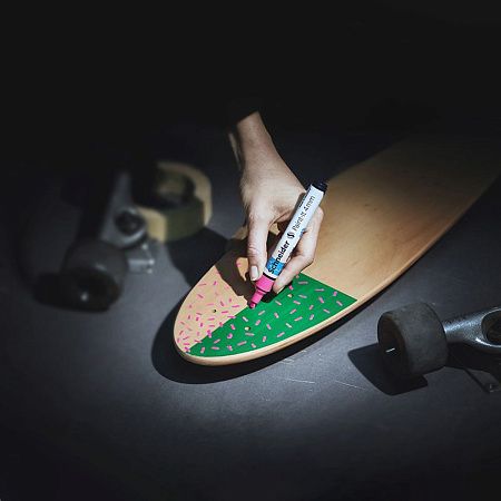 Маркер акриловый Schneider "Paint-It 320" 4мм, пулевидный, розовый