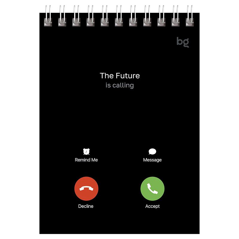 Блокнот А6 40л. на гребне BG "Чёрно-белый стиль"