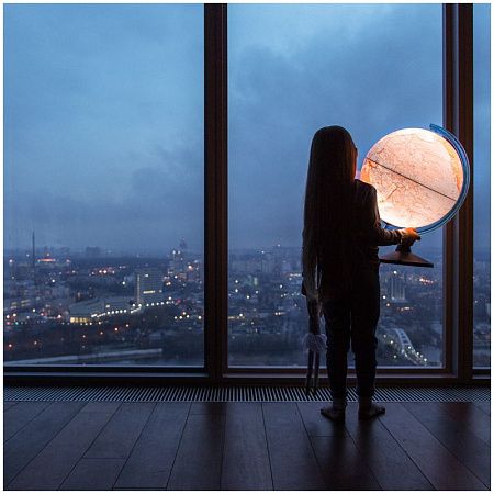 Глобус политический Globen, 32см, с подсветкой на круглой подставке 