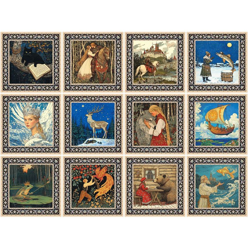 Календарь настенный перекидной на скрепке, 290*290 мм 12л. BG "Сказки", 2026г.