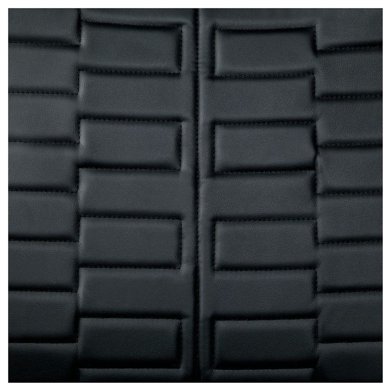 Кресло руководителя Helmi HL-E80 "Ornament" LTP, экокожа черная, мягкий подлокотник, пиастра, 344263