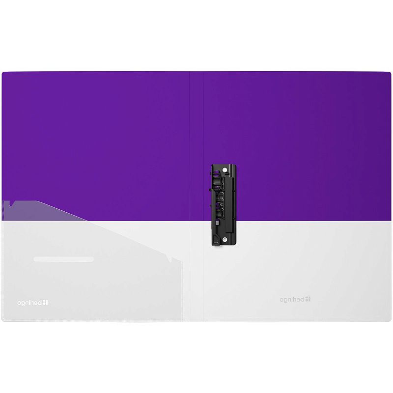 Папка с зажимом Berlingo "Semicolor" А4, 17мм, 700мкм, сиреневая, с внутр. карманом, софт-тач 