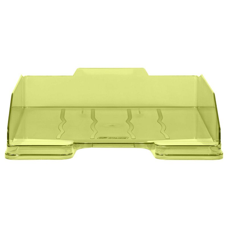 Лоток для бумаг горизонтальный СТАММ "Эксперт", тонированный, лайм