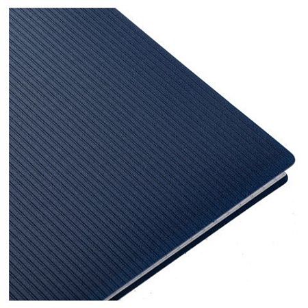 Блокнот БОЛЬШОЙ ФОРМАТ А4, 80 л., гребень, обложка пластик "VELVET", клетка, HATBER, синий, 081279, 80Б4В1гр_01609