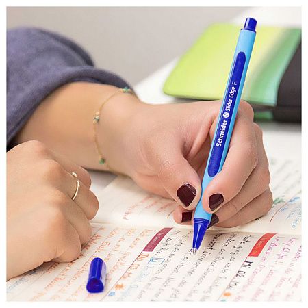 Ручка шариковая Schneider "Slider Edge F" синяя, 0,8мм, трехгранная 
