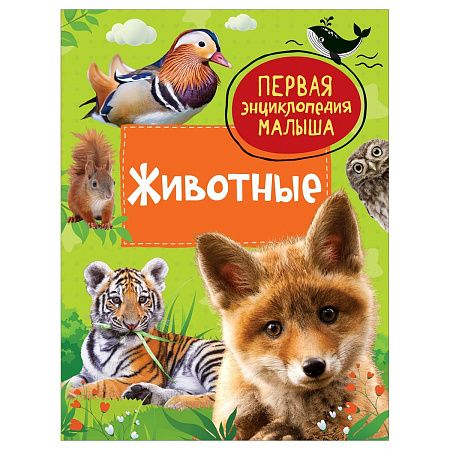 Энциклопедия Росмэн 167*220, "Первая энциклопедия малыша. Животные", 48стр., 3+