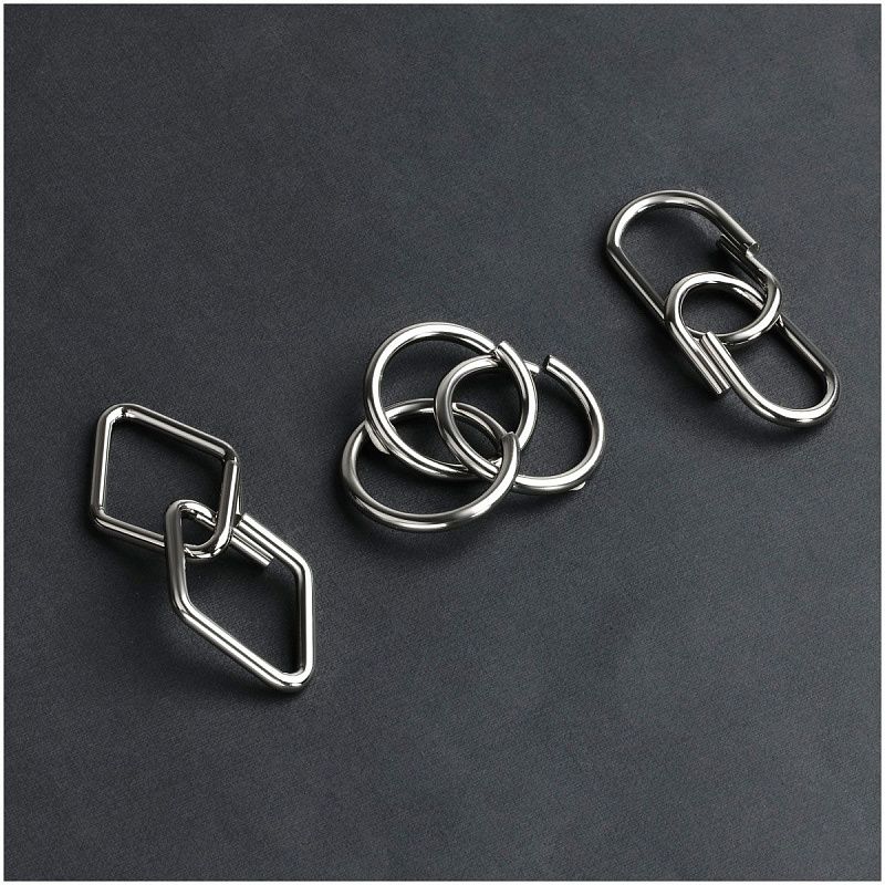 Головоломка металлическая малая ТРИ СОВЫ, ассорти, 1 уровень сложности 