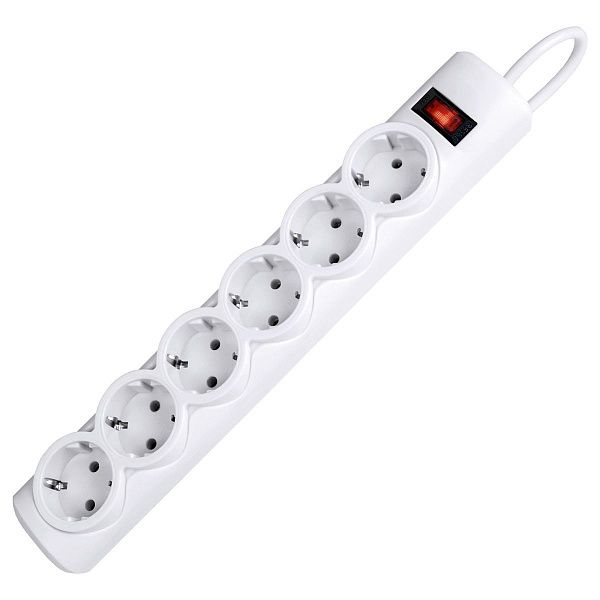 Сетевой фильтр Defender DFS 153 6 розеток 3,0м, белый