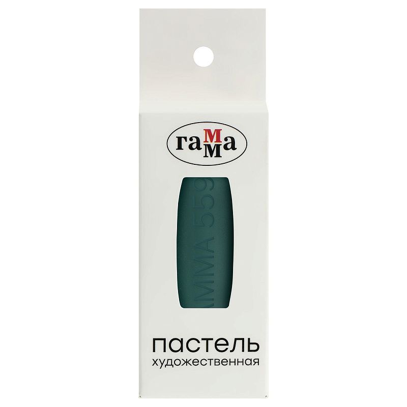 Пастель художественная Гамма, опаловая зеленая № 559, штучная, картон. упаковка