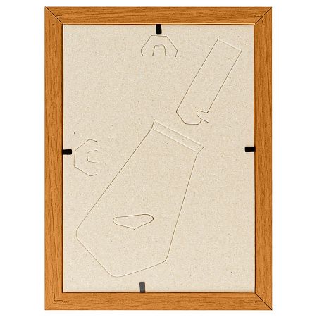 Рамка деревянная (МДФ) 15*21см, OfficeSpace, №1, акриловое небьющееся стекло, янтарь