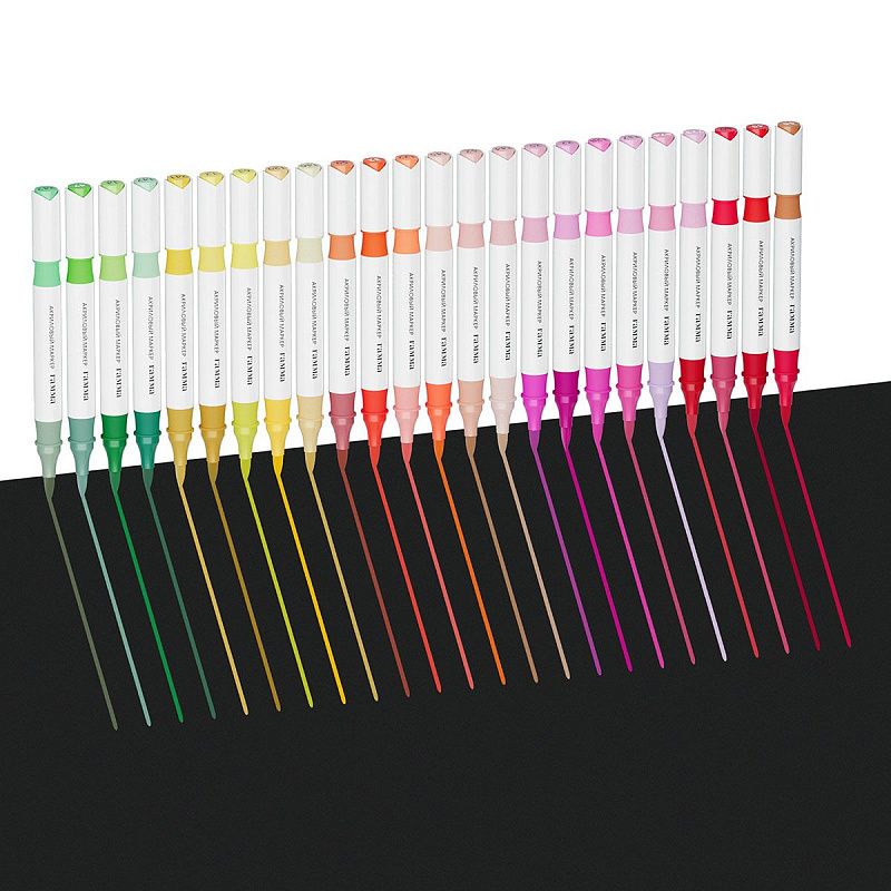 Маркеры акриловые Гамма "Классические", двухцветные, 48шт., 96 цв., пластик.бокс