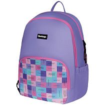 Рюкзак Berlingo Light "Squares" 39,5*28*16см, 2 отделения, 3 кармана, уплотненная спинка