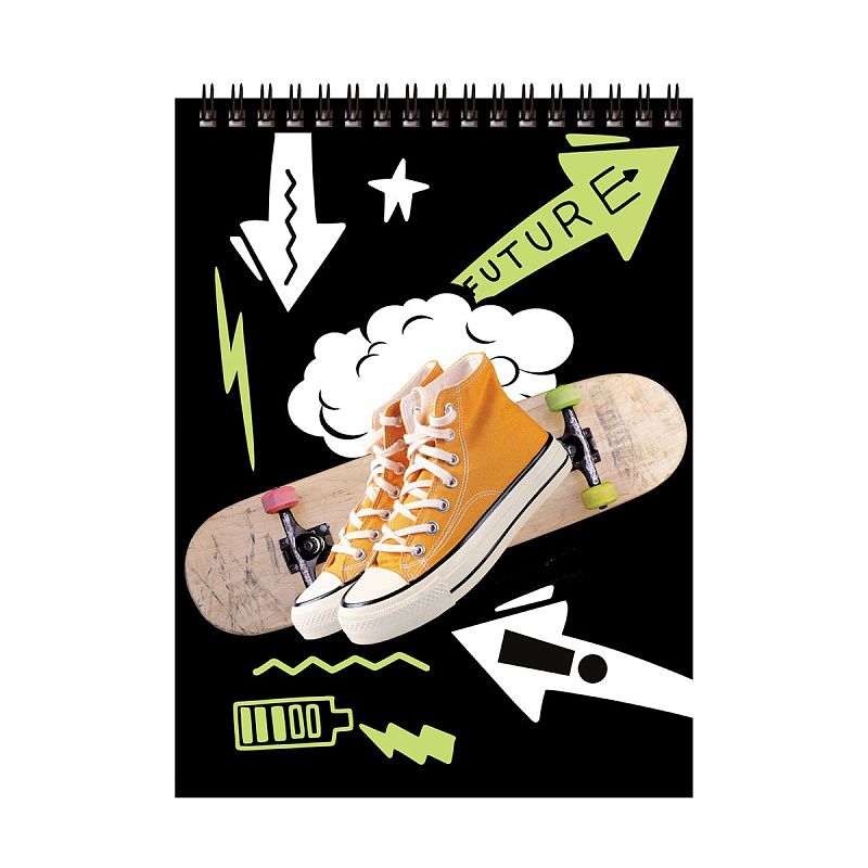 Блокнот А5 40л. на гребне BG "Будь смелее"