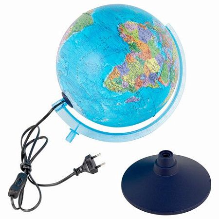 Глобус интерактивный + очки VR, политический / звездного неба GLOBEN, 25 см, подсветкой, INT12500308 
