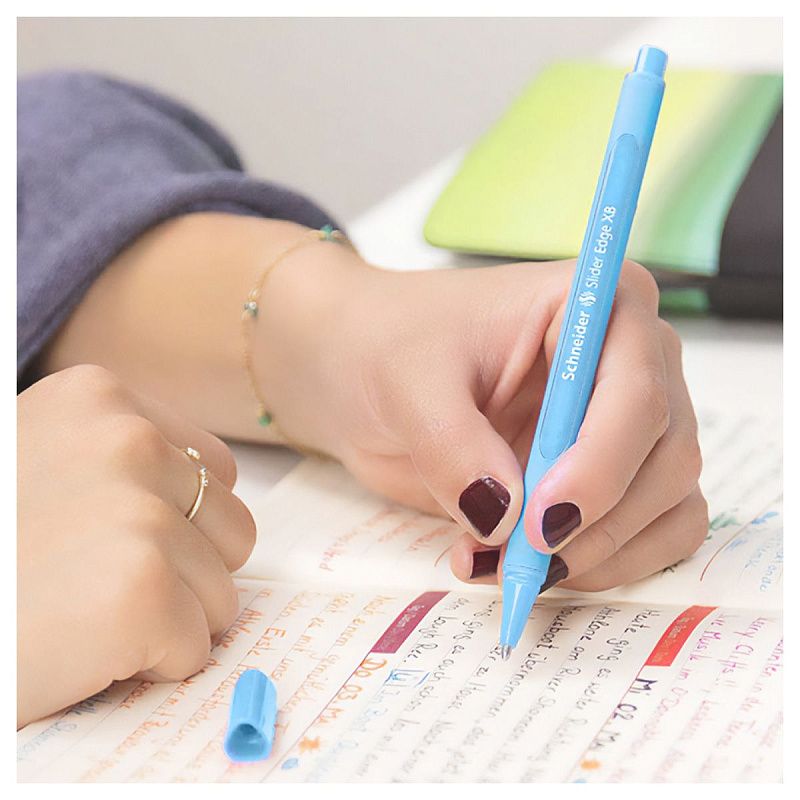 Ручка шариковая Schneider "Slider Edge XB" голубая, 1,4мм, трехгранная 
