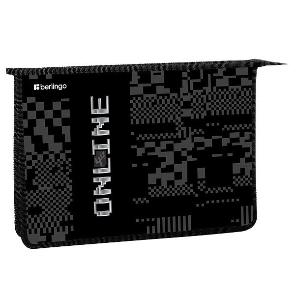 Папка для тетрадей 1 отделение, А4 Berlingo "Online", 340*245*40 мм, пластик, на молнии