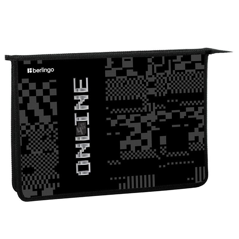 Папка для тетрадей 1 отделение, А4 Berlingo "Online", 340*245*40 мм, пластик, на молнии