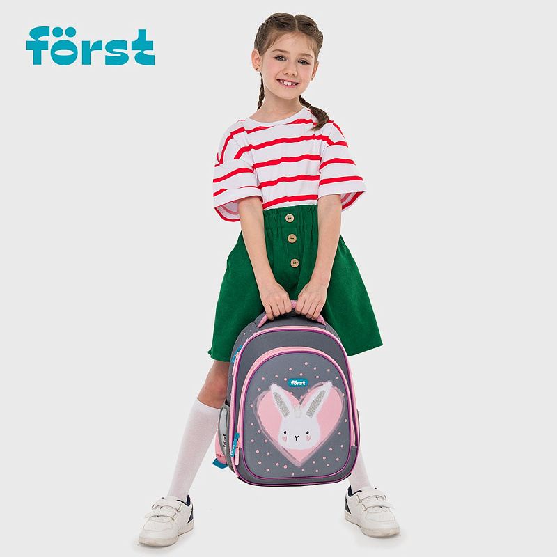 Ранец Först F-Light "Little Friend" 36*27*15см, 2 отделения, 2 кармана, анатомическая спинка 