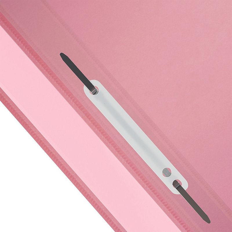 Папка-скоросшиватель пластик. перф. СТАММ "Сияние" А4, 180мкм, розовый с прозр. верхом 