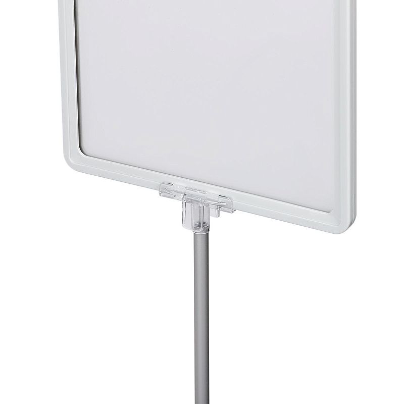 Стойка информационная OfficeSpace телескопическая А4, серая