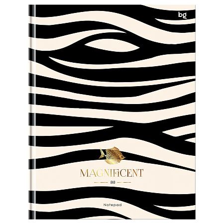 Бизнес-блокнот А5, 80л., BG "Magnificent World", матовая ламинация, тиснение фольгой