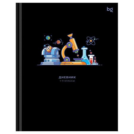 Дневник 1-11 кл. 48л. (твердый) BG "Опыты", soft-touch ламинация