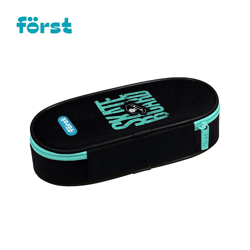 Пенал корпусный 1 отделение, 220*90*45 Först "Skateboard", полиэстер 