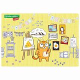 Настольное покрытие BRAUBERG KIDS для труда и творческих занятий, ПВХ, "Artist", 50х35 см, 272358