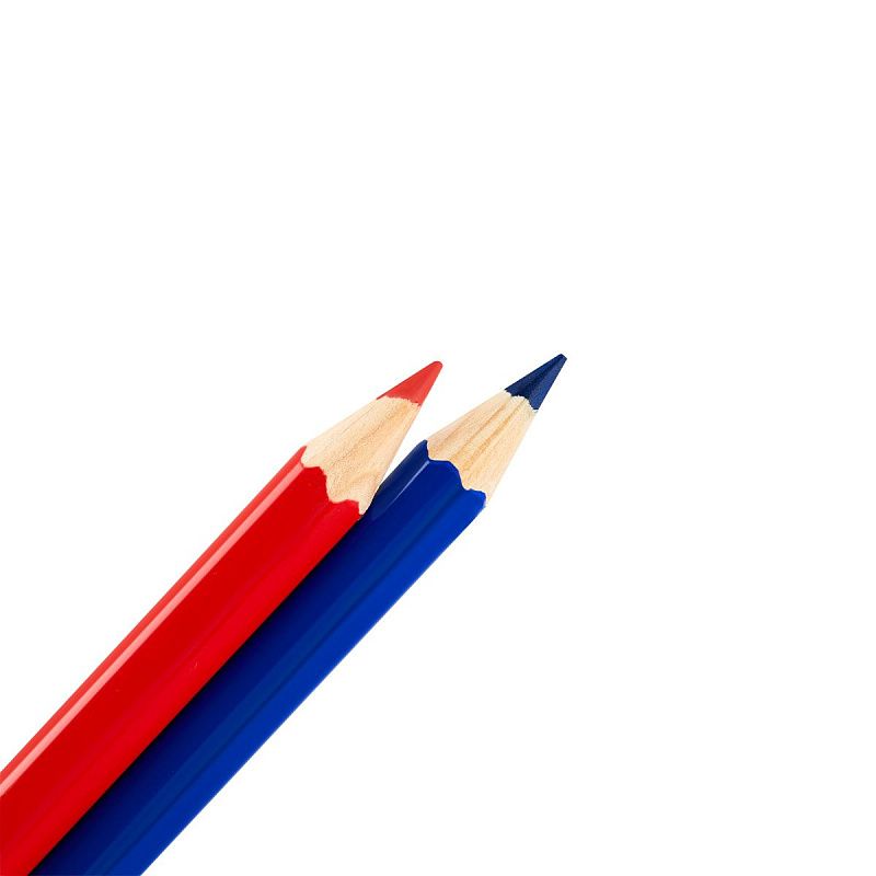 Карандаш двухцветный Koh-I-Noor, синий-красный, утолщенный 