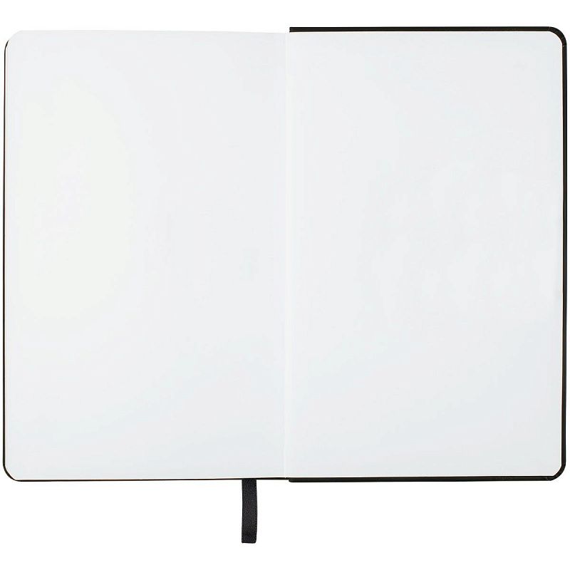 Скетчбук 80л., 130*210 Гамма "Студия", черный, твердая обложка, на резинке, белая, 140г/м2