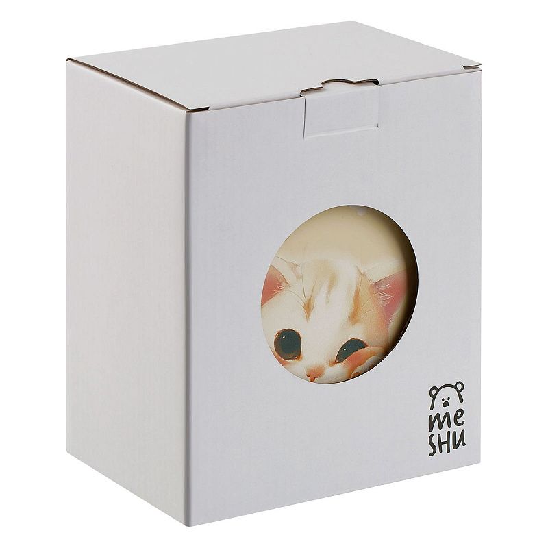 Подставка для книг MESHU "Cute Cat", металлическая, 3 отделения, раздвижная 