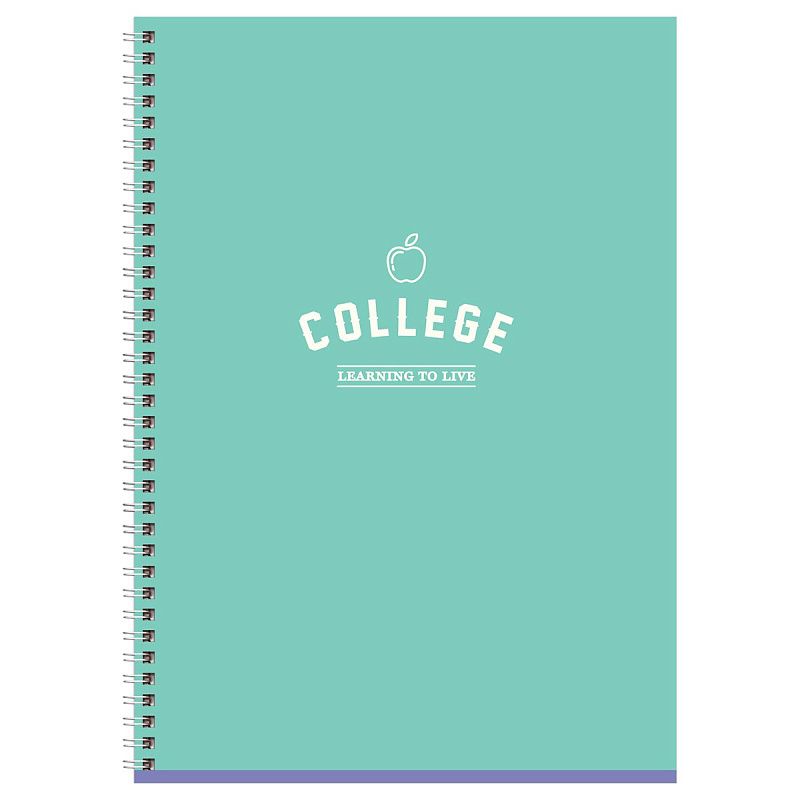 Тетрадь 80л., А4, клетка, на гребне BG "Academy", soft-touch ламинация