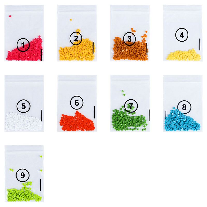 Алмазная мозаика, открытка ТРИ СОВЫ Люблю тебя "Поздравляю", пакет с европодвесом